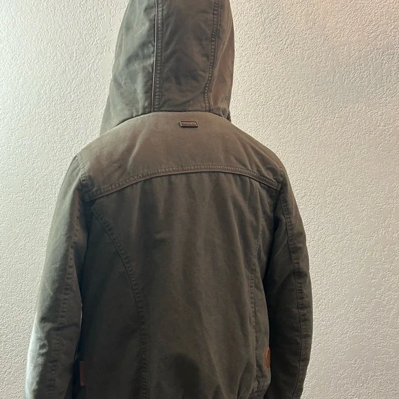 Naketano Olive Bomber Jacket with Hood - Picture 7 of 13